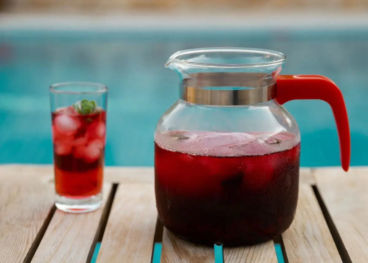 Agua de fresas