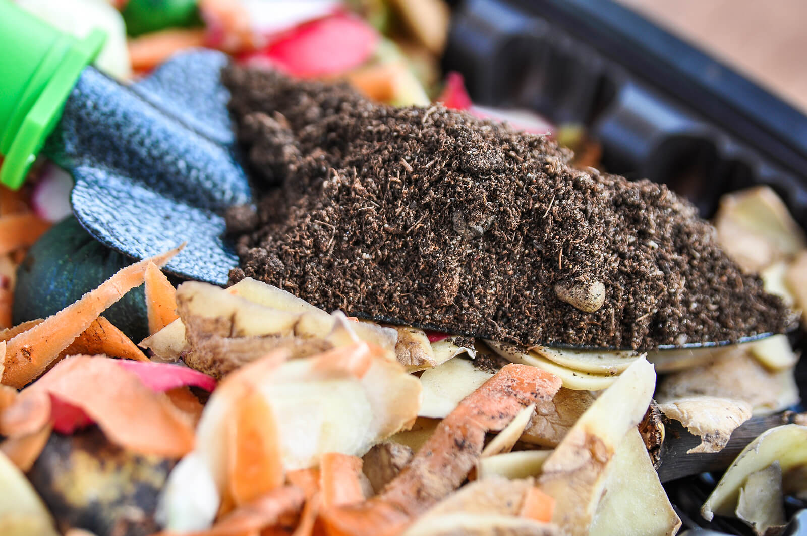 Huminstoffe - Schaufel mit Kompost