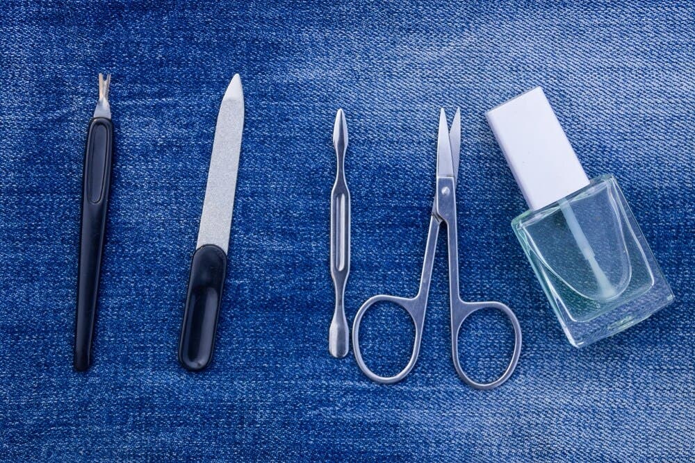 Instrumentos de manicure.