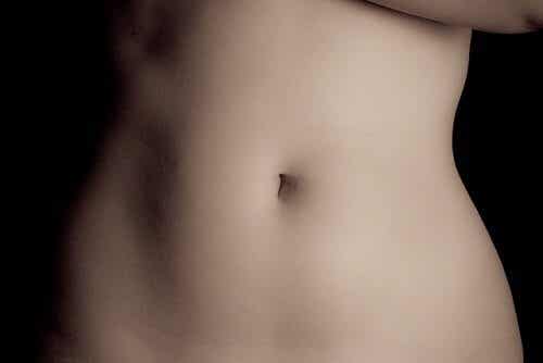 A woman's stomach.