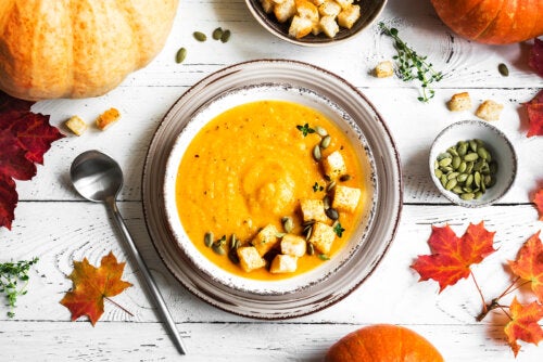 Sopa de calabaza y jengibre para perder peso