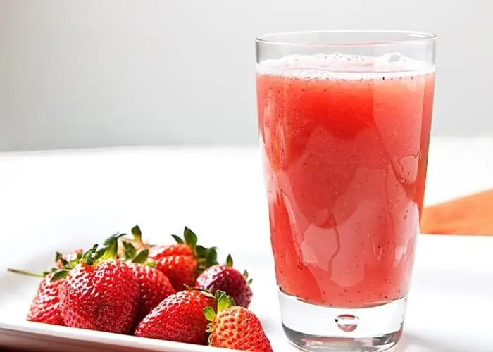 Zumo de fresas