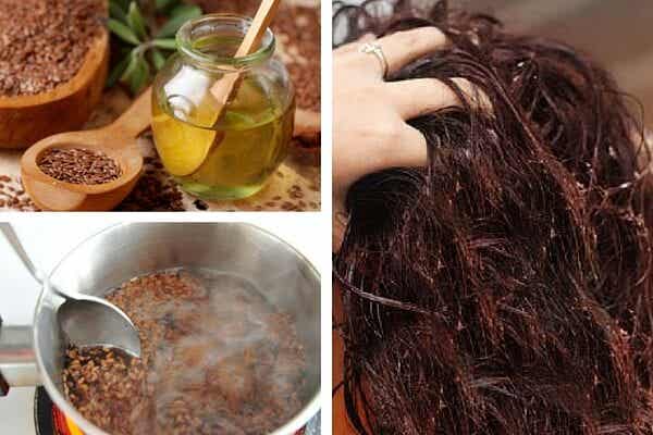 Gel ecológico de semillas de lino para el cabello