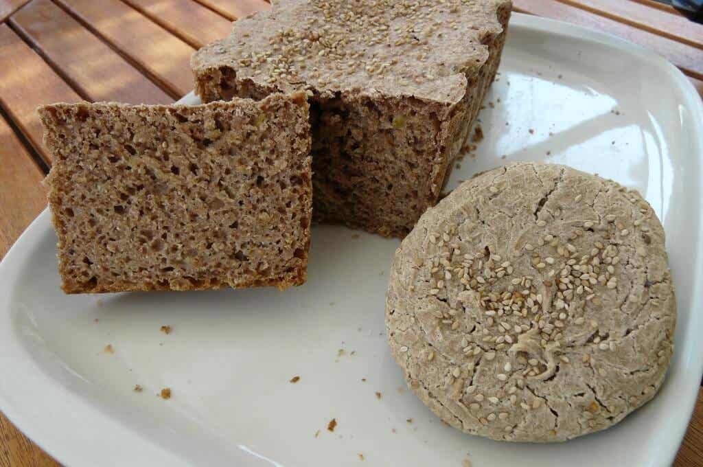 Pan sin gluten de trigo sarraceno y arroz