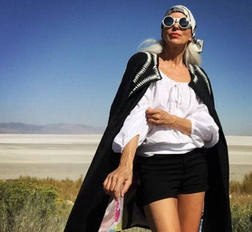 Yazemeenah Rossi, modelo francesa de 60 años