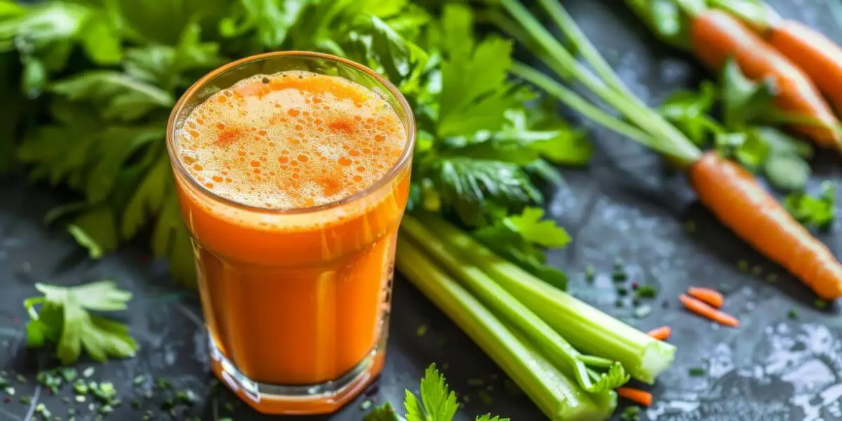 jugo de zanahoria y apio