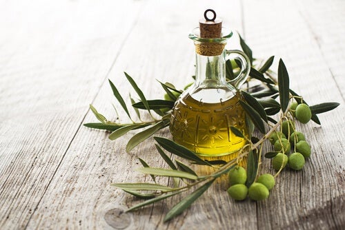baño de aceite de oliva