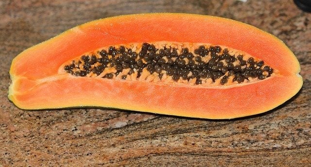 En papaya.