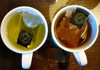 Chá verde e chá preto