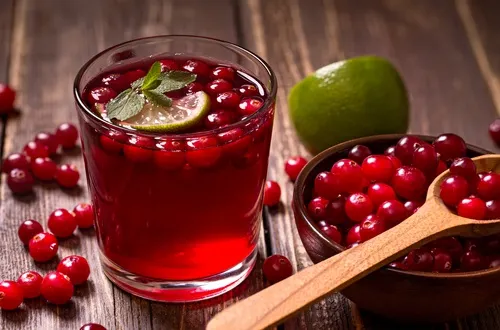 Jugo de arándanos rojos