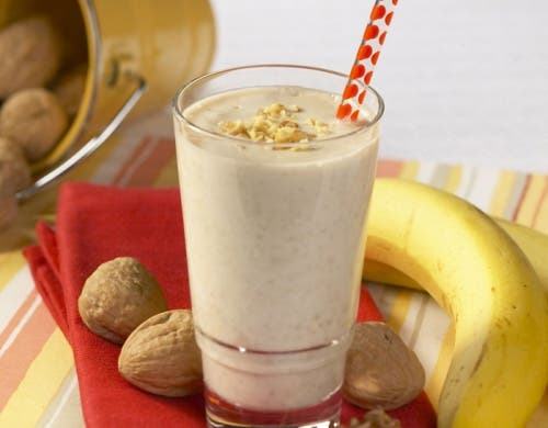 batidos matinales platanos y nueces