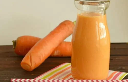 Licuado de zanahoria