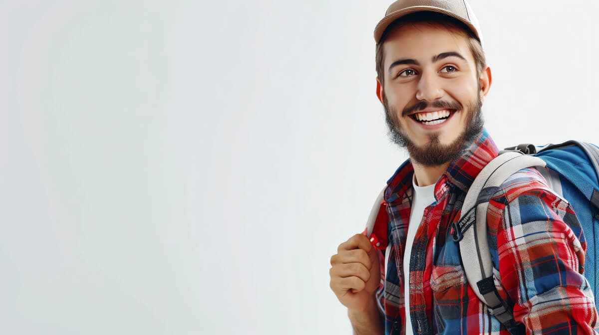 Hombre sonriendo