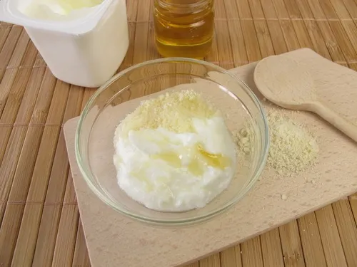 Mascarilla de mandarina y yogur para el acné y las manchas