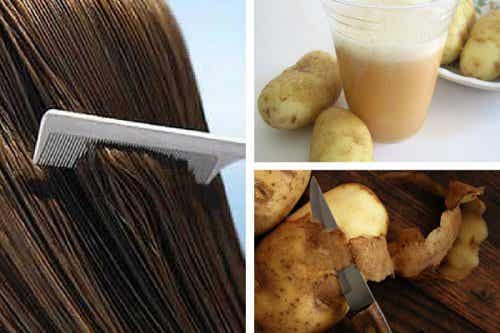 Cómo utilizar el jugo de patatas para hacer crecer el cabello