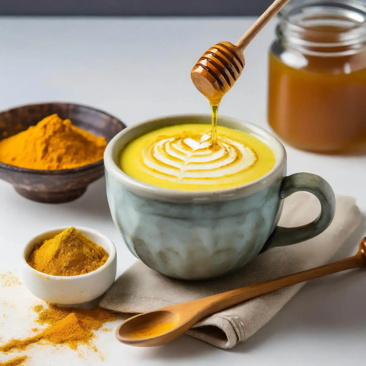 Cúrccuma-leche-miel
