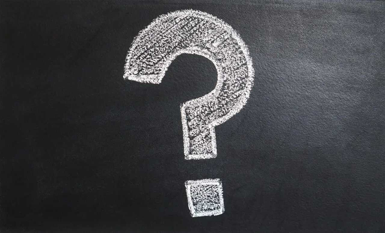 Signo de interrogación que representa dudas.
