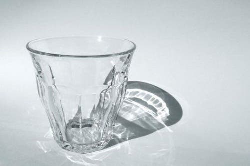 vaso con brillo