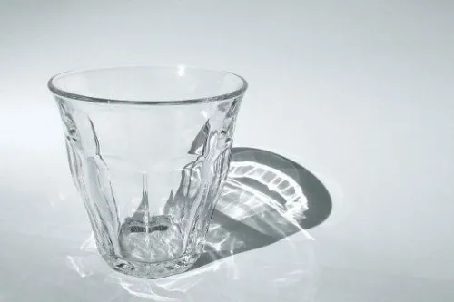 vaso con brillo