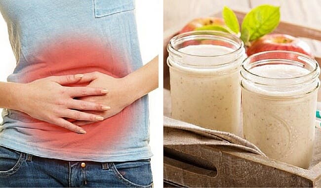 Batido de manzana y psilio para regular el tránsito intestinal