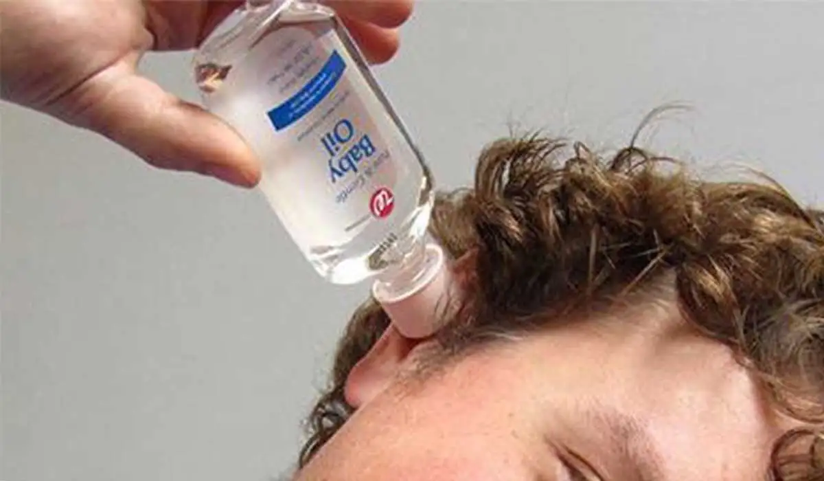 Aceite de bebé para el oído.
