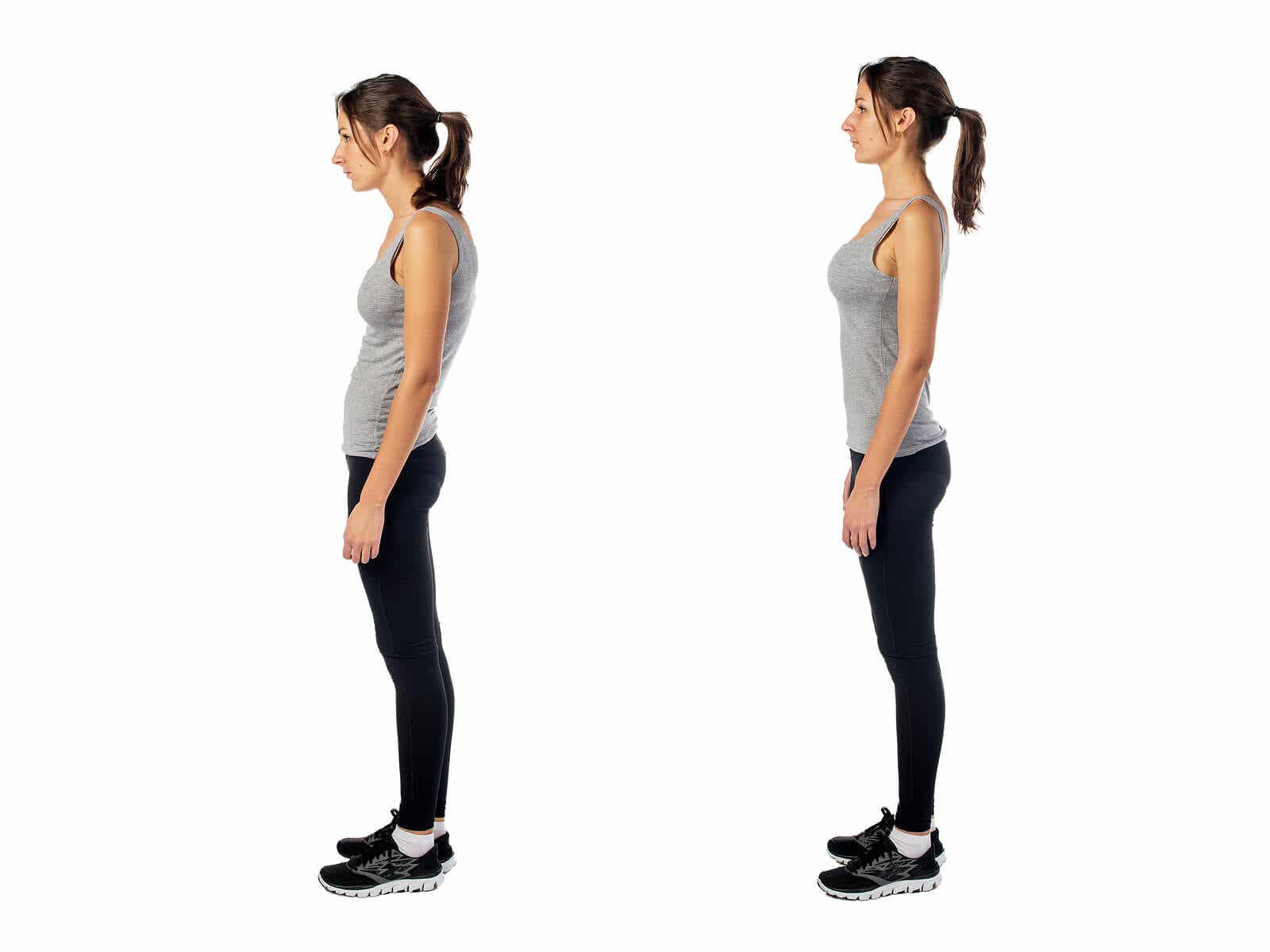 Se recomienda mejorar la postura corporal para evitar dolores.