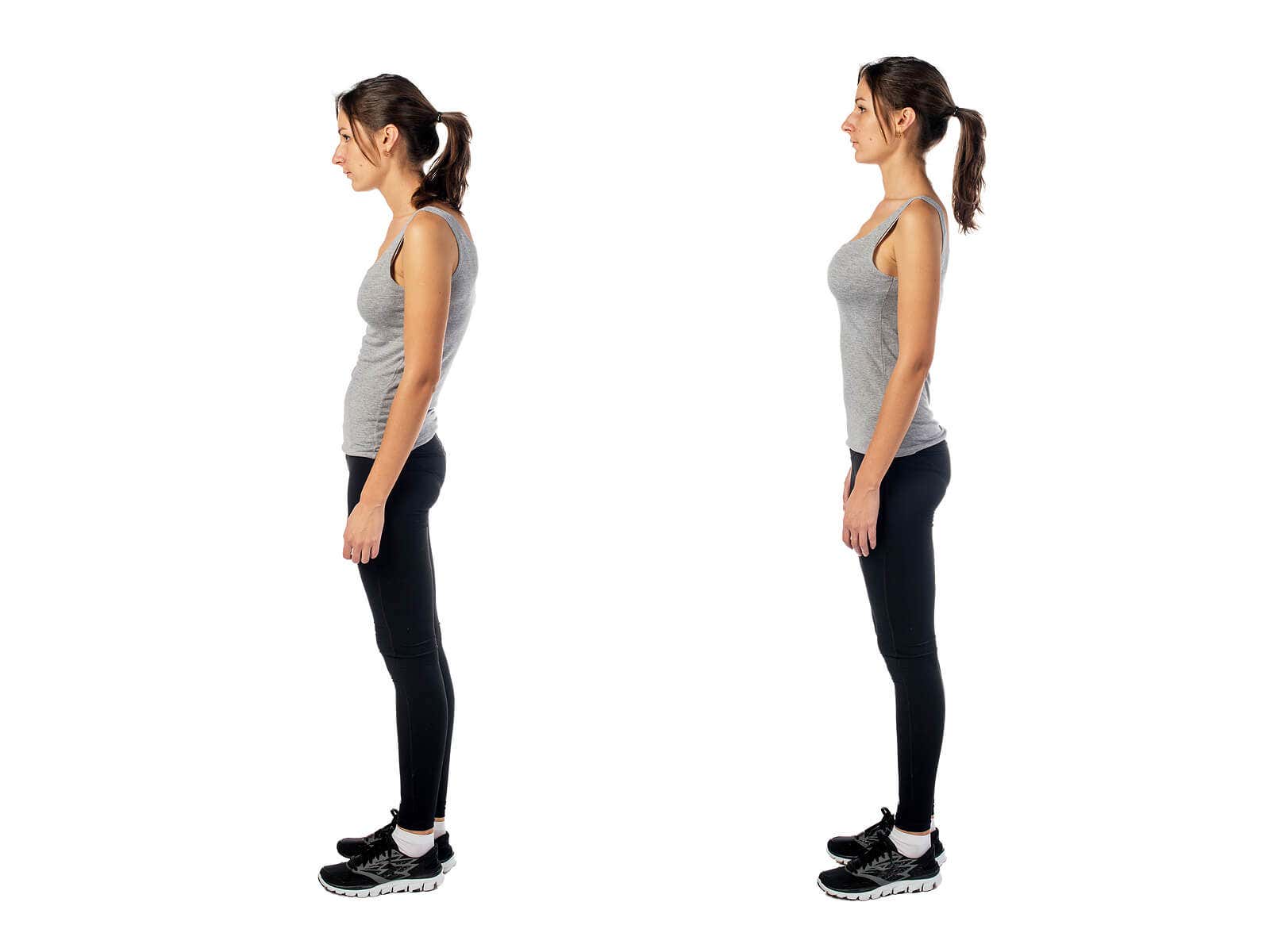 Se recomienda mejorar la postura corporal para evitar dolores.