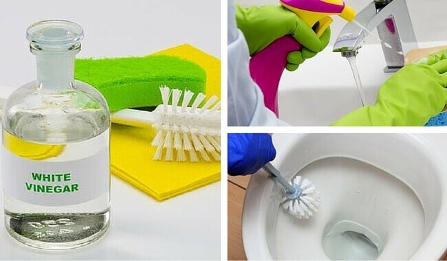 Instantáneamente tela Independiente 6 formas de limpiar tu baño con vinagre blanco - Mejor con Salud