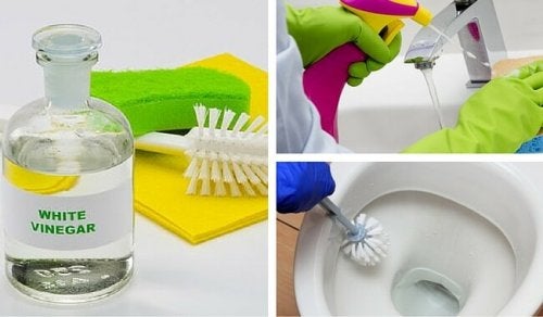 6 formas de limpiar tu baño con vinagre blanco