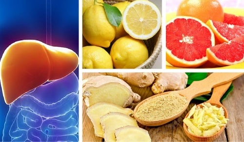 Depuración hepática y renal con limón, pomelo y jengibre