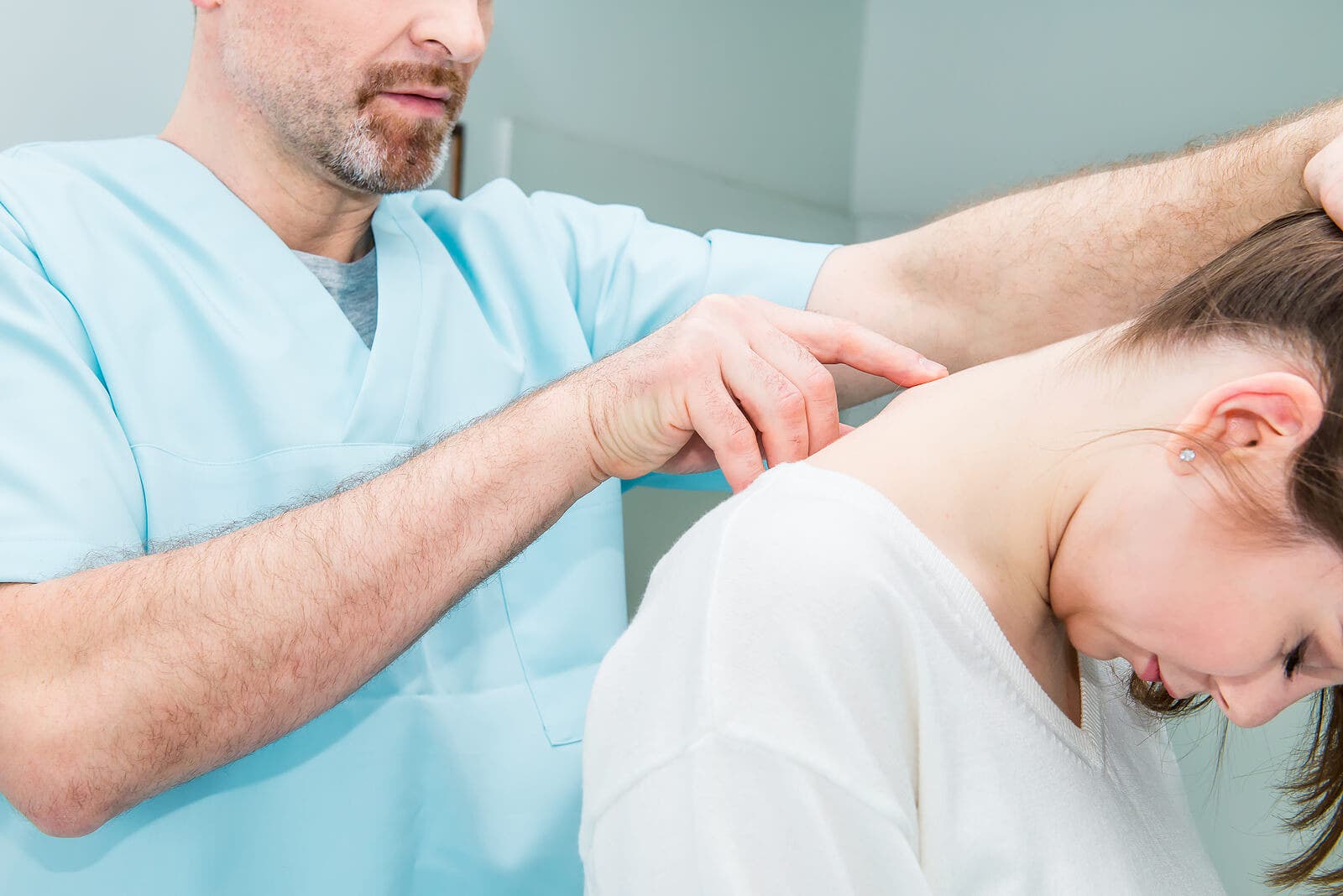 Terapia física para la desecación discal.