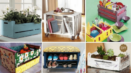 20 ingeniosas formas de reciclar los cajones de fruta en casa