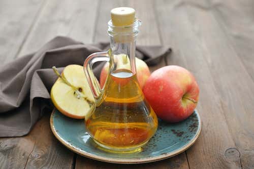 Vinegar and apples.