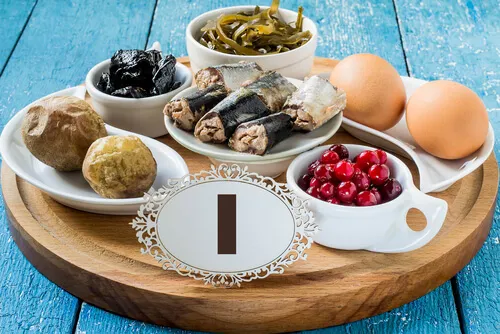Alimentos ricos en yodo.