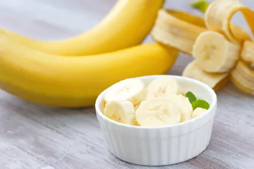 Mascarilla de plátano y aceite de coco