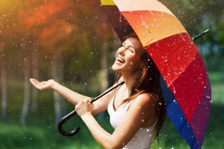 Para días nublados, paraguas de colores