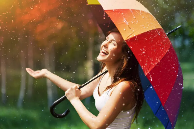 Para días nublados, paraguas de colores