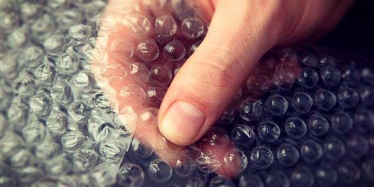Burbujas de plástico que desencadenas orgasmos cerebrales