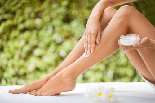 Crema natural para las piernas