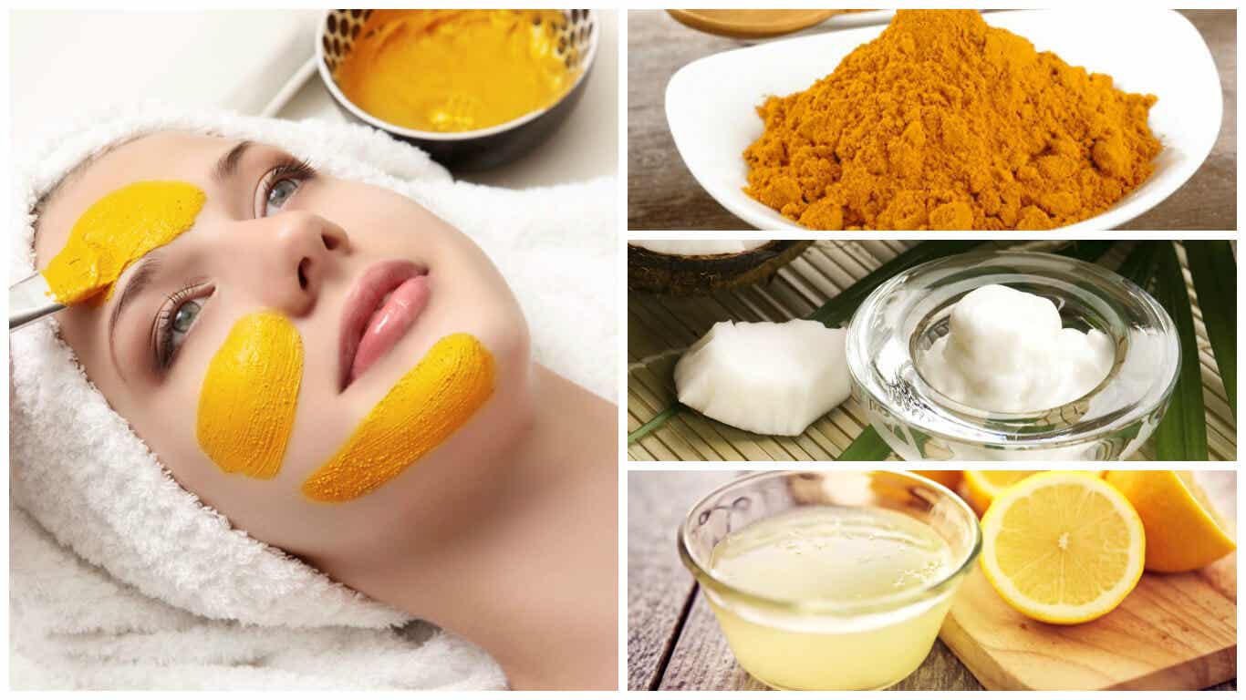 Revitaliza tu piel con esta mascarilla de cúrcuma, aceite de coco y limón