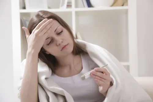 she suffers a cold