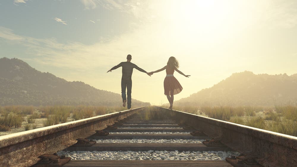 Pareja de la mano