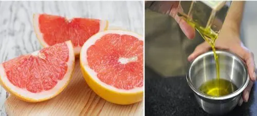 Remedio de aceite de oliva y toronja para limpiar el hígado