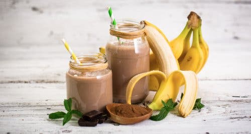 Batido de plátano y cacao