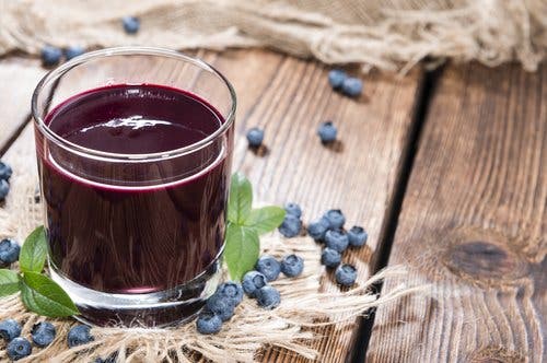 Batido superantioxidante con arándanos