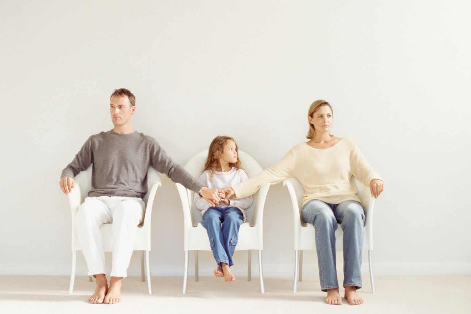 Hija de padres divorciados.
