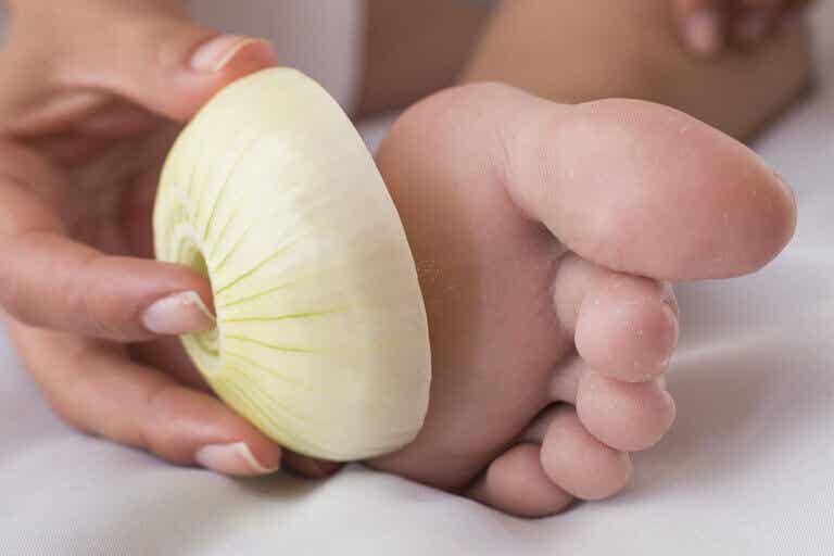 Beneficios de dormir con una cebolla en los pies por la noche