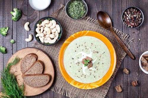Sopa crema de brócoli