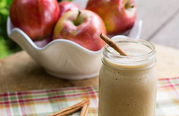 4 batidos de manzana para un abdomen plano
