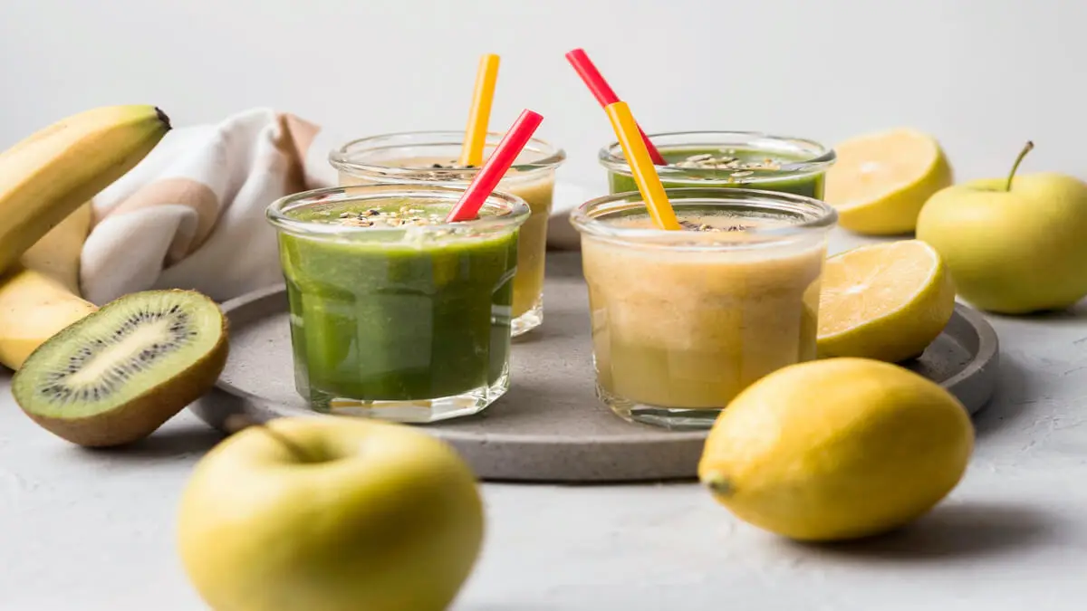 Batido manzana verde y kiwi.